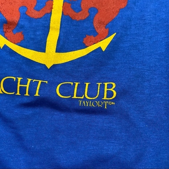 Vintage Single Stitch Monteray Bay Blue T-Shirt 1986 Size Medium - Picture 3 of 8